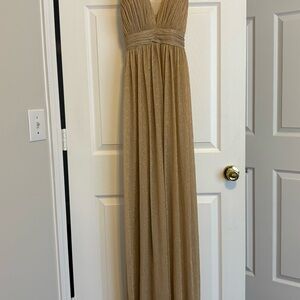 May Queen Shimmering Gold Gown